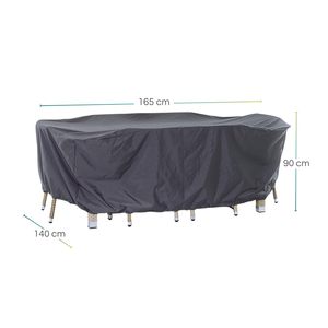 Copertura impermeabile in tessuto Cm-210D 165x140x90 per 1 tavolo e 4 sedie protezione mobili - Product Image 2