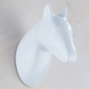 Crochet mural en métal durable JIBH019, crochet pour robe, cheval blanc, montage mural, crochet pour salle de bain, entrée, porte-manteau mural, vente en gros - Product Image 4