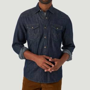 Camisa de Hombre Personalizada de Algodón, Satén Transpirable, Tejida, con Botones, Informal, al por Mayor, con Bolsillos en el Pecho - Product Image 6