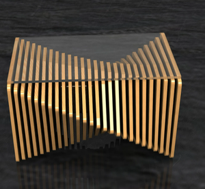 Mesa de centro moderna de lujo paramétrica única de Kalatri, característica extraíble, ligera, lavable, decoración interior para el hogar, declaración - Product Image 1