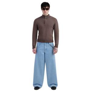 Classic Twin Cannon Vintage Wide Leg Man Jeans 26 Fondo acampanado 14oz 100% Algodón Retro Denim con ilustraciones originales y costuras - Product Image 1