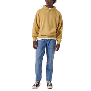 Men's Classic Hoodies New Fashion Casual Cotton Pullover Warm 100% Cotton Fleece All Colors Men's Hoodie <b>Sweatshirt</b> - Product Image 5