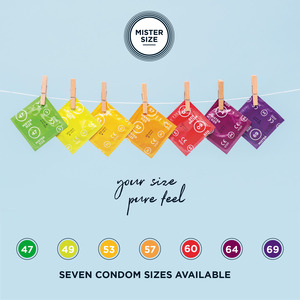 <span class=keywords><strong>Condones</strong></span> de Látex Ultrafinos para Hombre MISTER SIZE, Paquete de Prueba, <span class=keywords><strong>Condones</strong></span> Ultrafinos <span class=keywords><strong>XS</strong></span> S M, Talla Pequeña, Juego de Muestras, Paquete de Tres - Product Image 5