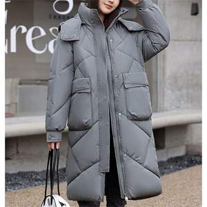 Outing Wear Conception longue pour une couverture supplémentaire Femmes Corps Femmes Parkas Bulle Femmes Puffer Vestes Longs Manteaux avec Capuche - Product Image 5