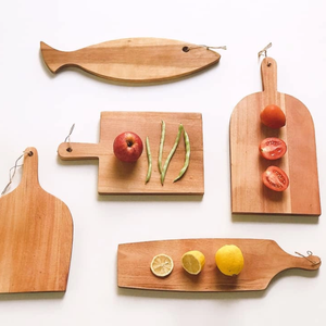 Vente en gros Plateaux elliptiques en acacia de taille 36cm X 15cm et de couleur naturelle - Product Image 4