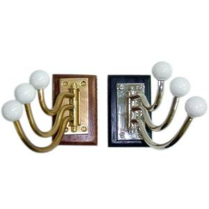 Top Standard Product Wall Hook Wooden Base Indian Handicraft Item Wholesale Luxury Item Antique Brass Unique Design Handmade - Product Image 3