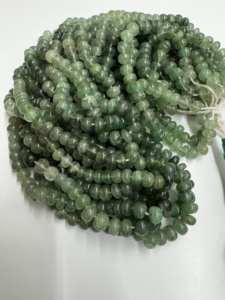 Eminent Jewel Natural Genuine Peridot Rondelle Plain Smooth 5mm Green <b>Color</b> <b>Beads</b> Jewelry Making Sold Per Strand 13 Inches Long - Product Image 2