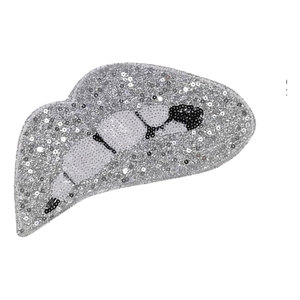 Pegatinas de parche de corazón bordado de lentejuelas en forma de labio grande tela de fieltro para camisetas DIY suéteres sudaderas con capucha y sombreros calcomanías de apliques para coser - Product Image 4