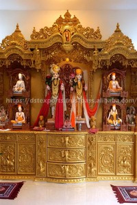 South Indian Style Teak Wood Waterproof Storage Pooja <b>Mandir</b> Home Manufacturer Exporter Customized Handcrafted Foldable Hindu UK - Product Image 3