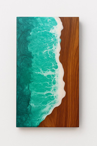 Handmade Wooden Urn <b>Box</b> Custom Engraved Rosewood & Green Resin <b>Memorial</b> <b>Keepsake</b> <b>Box</b> Decorative Cremation Urn for Ashes - Product Image 3