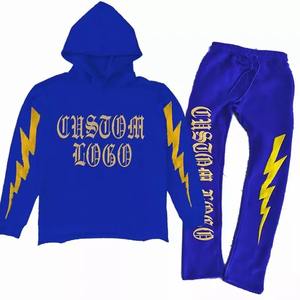 Wholesale Premium Quality Screen Printed Custom Tracksuits for <b>Men</b> Sports Wear Hoodie Set with custom logo <b>men</b> sweatsuit - Product Image 4