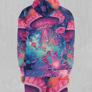 Chándal de lujo personalizado al por mayor para hombres, ropa deportiva de lana tecnológica de alta calidad, Conjunto de jogging estampado transpirable sublimado - Product Image 4