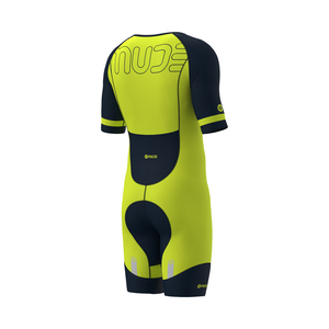 Traje de Ciclismo para Hombre GIRO-1 Amarillo - Conjunto de Jersey de Manga Corta y Pantalones Cortos Transpirables para Verano, Ropa Personalizada para Equipos - Product Image 2