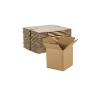 Boîte en carton ondulé pliable durable personnalisée avec poignée pour promotion cosmétique, supermarché, épicerie, exposition, vente en gros