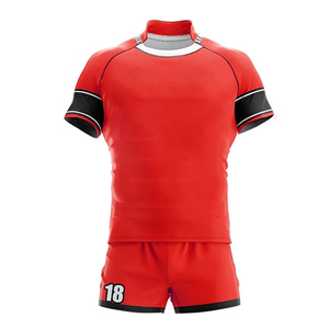 Ensemble de vêtements de sport respirant en polyester de qualité supérieure, uniforme de rugby personnalisé, imprimé par sublimation, taille plus - Product Image 4