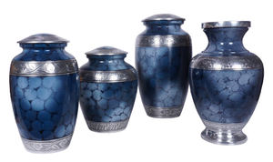 โกศเผาไฟสีน้ำเงินคลาสสิกอุปกรณ์งานศพสไตล์อเมริกันโลหะแบบคลาสสิก - Product Image 4