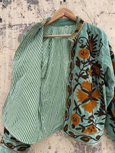 Belle veste en velours pour femme avec broderie florale Work Girl's Suzani Jacket for Party Wear - Product Image 4