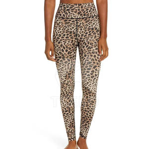 Leggings de yoga et de fitness pour femmes de haute qualité, taille haute, motif uni, fermeture élastique à la taille, séchage rapide, respirant - Product Image 2