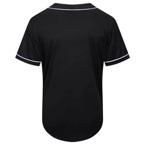 Ventes en gros de maillots de baseball vierges, classiques, en maille respirante, imprimés numériquement, personnalisés, pour hommes, sport, noir, broderie, maillot de baseball - Product Image 2