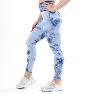 Custom High Waist Yoga Pant Scrunch Butt Tight Gym <b>Leggings</b> <b>Tie</b> <b>Dye</b> Polyester and Spandex Push up Fitness <b>Leggings</b> New - Product Image 3