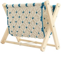 Hot Selling Product Macrame Opvouwbare Vruchten Opbergmand Keuken Groente Opberghouder Eettafel Decoratieve Mand