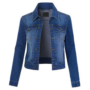 Veste en jean pour femmes sur mesure, best-seller, dernier design, prix bas, veste en jean pour femmes en vente - Product Image 1