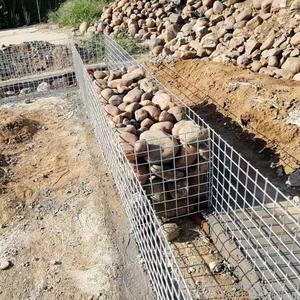 Panneaux de mur en <span class=keywords><strong>gabion</strong></span> soudés, maille carrée en fil d'acier galvanisé pour clôture de jardin extérieur et travaux d'ingénierie civile - Product Image 3