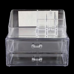 Acrylic Cosmetic <b>Makeup</b> Organizer Storage <b>Box</b> - White - Product Image 1
