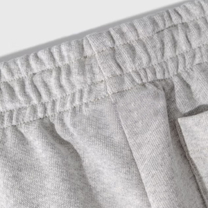 Custom Men's French Terry <b>Baggy</b> Stacked Flare Sweatpants Elastic Mid Waist Closure Casual Style Cotton Fleece <b>Joggers</b> - Product Image 6