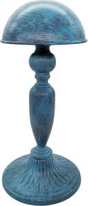 ชั้นวางหมวกโลหะทรงโดมสไตล์วินเทจสามารถถอดออกได้หมวกที่เก็บวิกผมสีเทอร์ควอยซ์ - Product Image 5