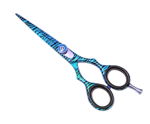 Tijeras profesionales para peluquería, tijeras de corte de pelo de peluquero de acero inoxidable recubiertas de papel con tornillo ajustable - Product Image 1