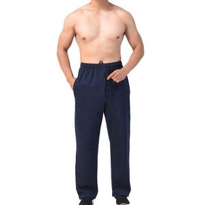 กางเกงผู้ชายแบบปรับแต่งได้กางเกงกีฬาสีพื้นมีกระเป๋าผ้าคอตตอนแบบผูกเชือกใส่กลางแจ้ง - Product Image 5