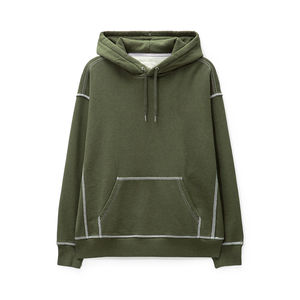 Sweat à capuche en coton épais de haute qualité avec ficelle Streetwear vierge personnalisé pour hommes Logo Oem Sweat à capuche personnalisé Service personnalisé - Product Image 1