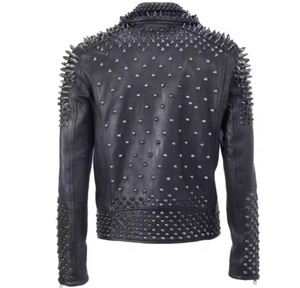 Blouson Bomber Homme Hiver en Cuir PU Vintage Fait Main Coupe Slim Tissu Toile Respirant Col Montant Couleurs Personnalisables Disponibles - Product Image 2