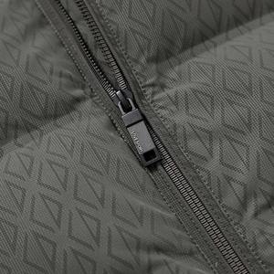 Custom Designed Men's Winter <b>Warm</b> Quilted <b>Jacket</b> Smooth Polyester with Duck Fill <b>Waterproof</b> Fleece Material for Outdoor Use - Product Image 6