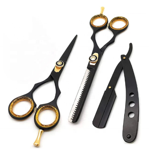 Tijera de peluquero de alta calidad, juego de tijeras de corte de pelo profesional de etiqueta privada, tijeras de adelgazamiento para corte de pelo - Product Image 2