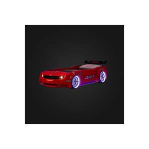 Eco Friendly ABS plástico CMR niños coche cama LED luz divertida elegante rojo cama individual dormitorio fabricante turco - Product Image 3