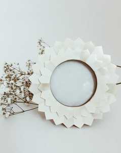 Handmade United Trade World Wood <b>Frame</b> Bone Inlay <b>Crystal</b> Mirror for Home Wall Decor and Table Use Displaying Your Memories - Product Image 3