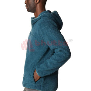 Sudadera con Capucha de Algodón de Alta Calidad, Mezcla de Algodón, con Estampado Personalizable, Sudadera de Forro Polar para Hombre, Color Verde Mar - Product Image 6