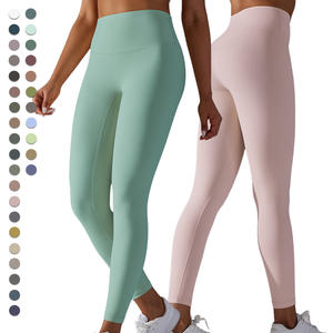 <b>Hot</b> Selling Women's Seamless Yoga <b>Leggings</b> Multicolored Scrunch Butt Active Wear with High Waist Hip Lift Custom Wholesale - Product Image 1