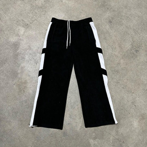 High Quality Multi Panel Wide Leg Men's Casual Sweatpants Jogger Trousers Multi Color Streetwear Elastic Waist Lightweight - Product Image 2