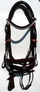 La brida para montar a caballo más vendida, diseño anatómico acolchado cómodo y duradero, proveedor de artículos de talabartería de cuero italiano - Product Image 4