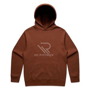 Men's New Fashion <b>Orange</b> Plain Pullover 1/4 Zip Funnel Neck Quater Zipper Embroidered Winter Fleece 100% Cotton <b>Hoodie</b> - Product Image 3