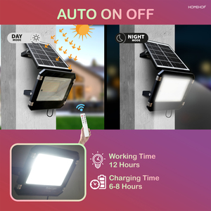 Lámpara Solar LED Automática Impermeable para Exteriores Homehop de 350W para Hogar, Jardín, Pared - Product Image 6