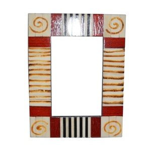 Top vente de haute qualité corne os photo cadre photo résine bois prix de gros produit conceptions personnalisées indien artisanat article - Product Image 5
