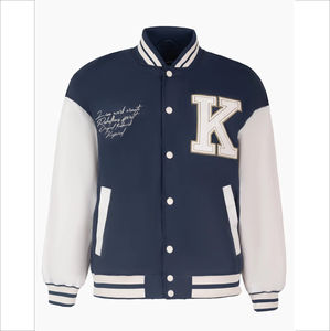 Veste de baseball légère pour hommes en haute conception de blocs de couleurs GSM avec logo personnalisable Produit de meilleure qualité pour hommes - Product Image 6