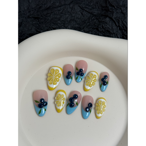 Lemonberry Splash - Decoraciones de Uñas a Presión, Divertidas y Modernas - Product Image 3