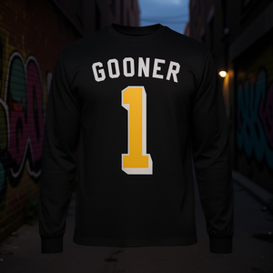 Maglietta Promozionale Gooner Jersey Back Dank Meme 2025 Brainrot a Maniche Lunghe - Product Image 3