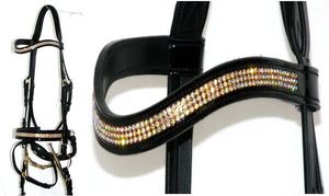 สร้อยรัดสแนฟเฟิลเพชร 24 เส้นถักสายรัดสีดําสีน้ําตาลเต็มและซัง - Product Image 4