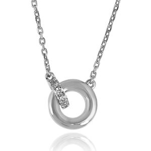 Collar con colgante de piedras preciosas de Zirconia cúbica de Plata de Ley 925 minimalista a la moda, cadena de cuentas de la mejor calidad para mujer - Product Image 2